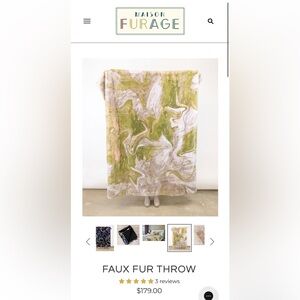 Maison Furage Faux Fur Throw
